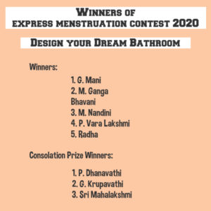 Express Menstruation: Design your Dream Bathroom Winners & Consolation Prizes